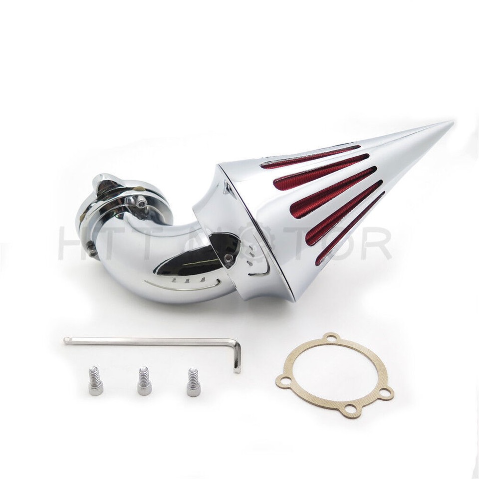 Spike Luftfilter-Kit Für HARLEY S&S, CV, Evo, XL, Sportster – Schwarz, Aus Billet-Aluminium, Mit Waschbarem Filter