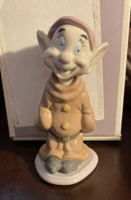 マミー♡ Lladro 7534 Dopey 1 of 7 Dwarfs Retired! Original Box! Mint