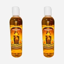 2PACK- SANTA MUERTE DORADA Agua Espiritual Dinero Abundancia Prosperidad 16oz