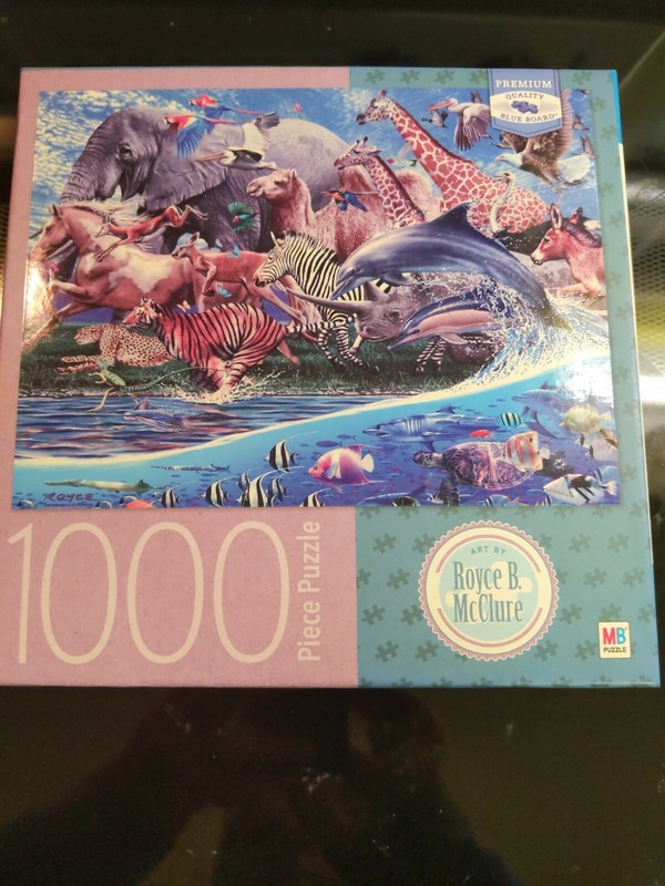 Milton Bradley 1000 Piece Jigsaw Puzzle-Migration. 