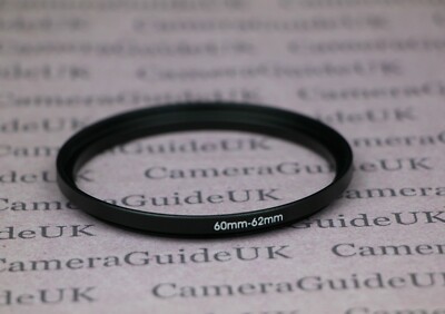 60 mm auf 62 mm Stecker-Buchse Step Up Filter Ring Adapter 60 mm-62 mm 