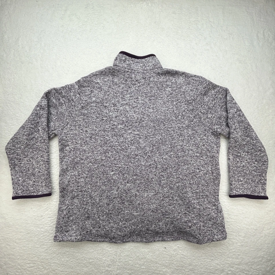 Stan Herman Jacket Womens 2XL Full Zip Purple Fleece Lined Heather Gray - Image 4 of 4