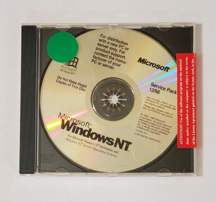 Microsoft Windows NT Service Pack 4 For Workstation/Server