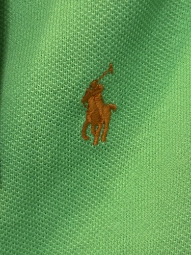 NWT POLO RALPH LAUREN Boys 10-12 Neon Lime Green SS Polo Shirt FREE SHIP - Picture 3 of 7