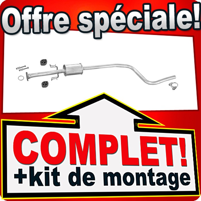 Silencieux intermédiaire Daewoo Matiz 1998-2000 ligne échappement essence 51CH