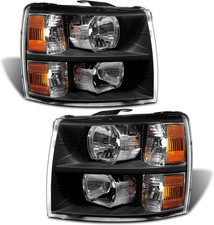 For 2007-2014 Chevy Silverado Halogen Headlight W/O Bulbs