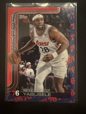2025-26 Topps Guerschon Yabusele Team Color Border Logo Variation, Case Hit! 