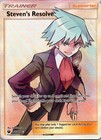 steven's resolve pokemon card (Full Art) (Holo) board games and accessories Pokemon TCG - SM7 -