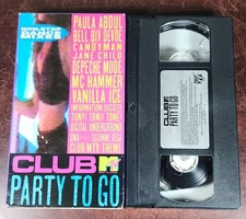 CLUB MTV PARTY TO GO Volume One VHS RARE OOP Tommy Boy Paula Abdul Depeche Mode