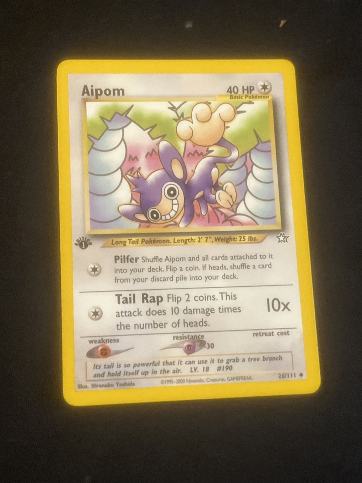 Aipom - 1st Edition - 26/111 Neo Genesis - Pokémon TCG - 2000