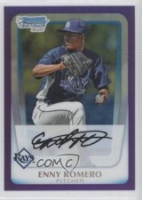 2011 Bowman Chrome Prospects Purple Refractor 442/799 Enny Romero #BCP192 0a1
