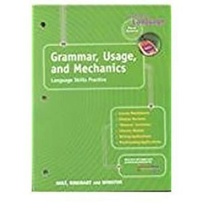 Grammar, Usage, and Mechanics: Elements of Language, 1st Course - GOOD