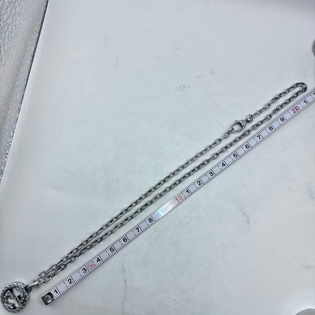 GUCCI Interlocking G Arabesque Large Silver Neckl… - image 12