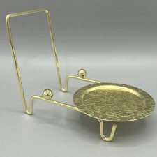 Teacup Cup Saucer Etched Brass Display Stand Holder Easel for Fine China