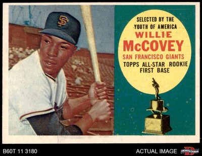 1960 Topps #316 Willie McCovey Giants RC HOF ASR 5 - EX