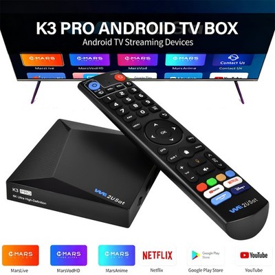 New WE2USAT K3 PRO 6K Super TV Box Streaming Box Voice Control