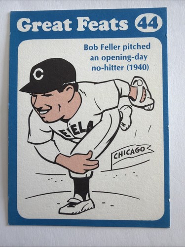 Bob Feller [Blue Border] #44 1972 Laughlin Great Feats card