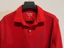 Tommy Bahama IslandZone Polo Shirt Mens Large Red