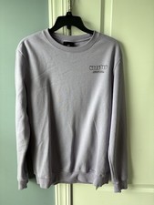 H M Mens Sweatshirt Size Medium Gray Crew Neck Pullover