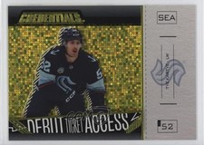 2023-24 Credentials Debut Ticket Access Horizontal Yellow Tye Kartye #162 0z0v