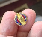 Vintage COCA-COLA Employee 10 yrs SERVICE PIN...10K Gold & Enamel w/ Pearls