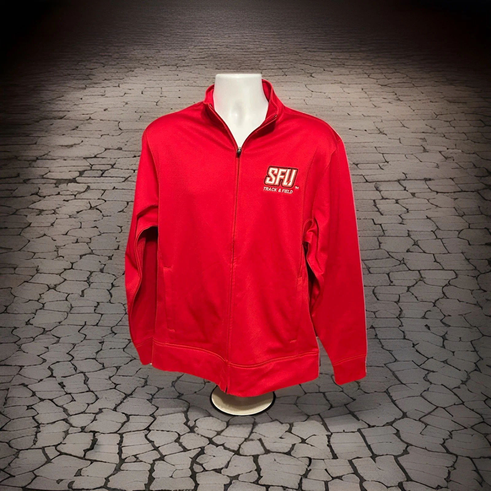 Saint Francis University Track And Field SFU Full Zip Jacket Men Medium Red image 5