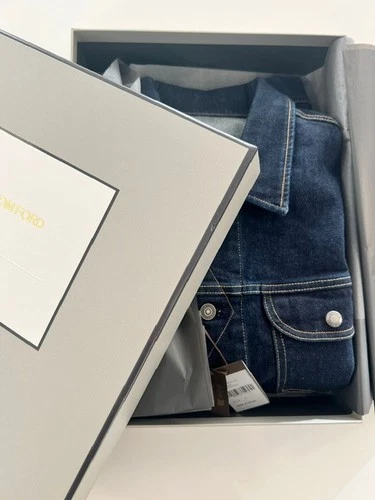 New TOM FORD Men's Denim Jacket DJI003 size M NIB w/ Tags $1,240 - product listing photo