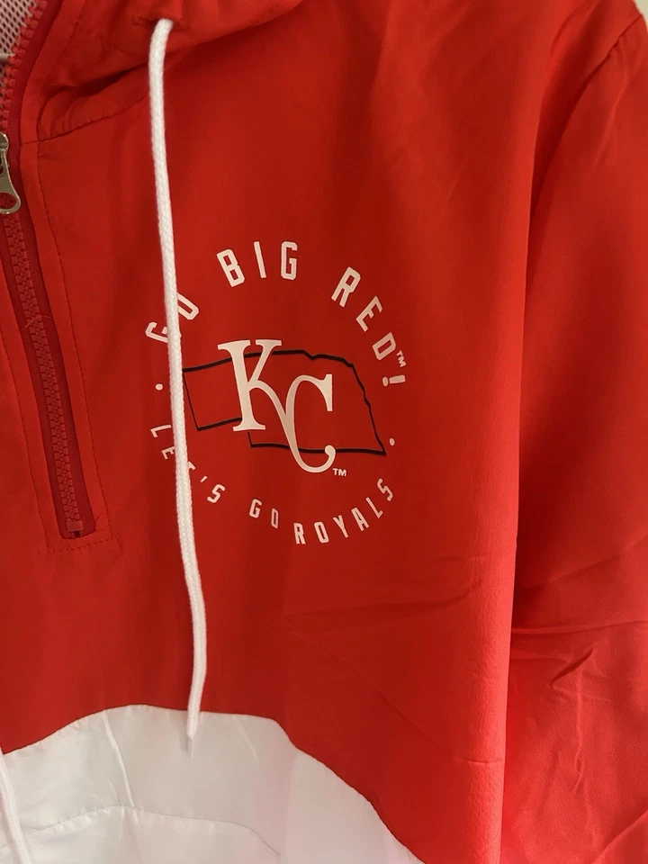 Chaqueta cortavientos Go Big Red Let’s Go Royals. Nuevo. Talla mediana Nebraska KC MO Foto 2 de 4