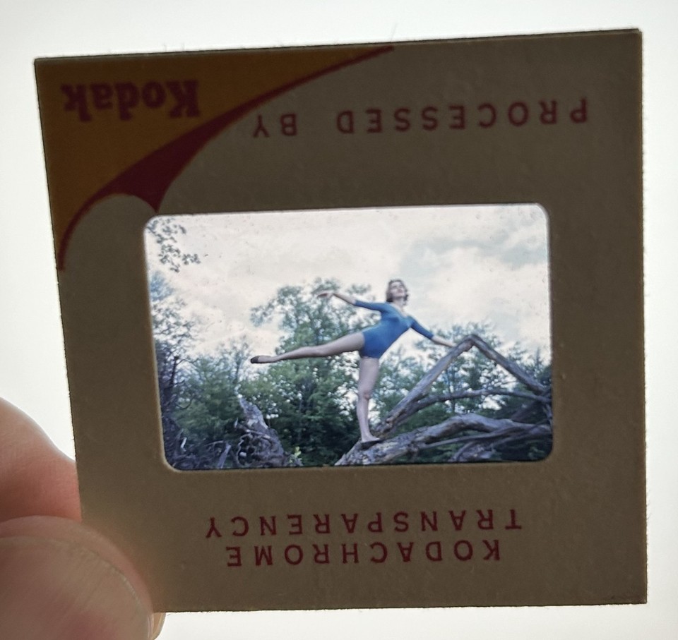 Vintage Non Nude 1950's 35mm Transparency Slide Female Model Pinup T7