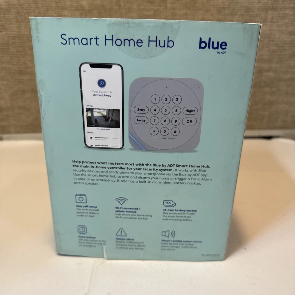 Blue By ADT Smart Home Hub S40LR0-01 / Graphite Grey / New In Box Inspected 100% - Image 3 of 3
