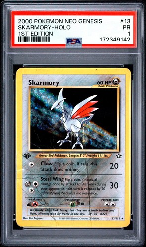 Skarmory (1st Edition) graded PSA 1 for sale on eBay
