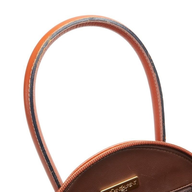 saint laurent borsa a mano con logo taglio a Y tracolla 2WAY pelle marrone