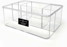 Isaac Jacobs 5-Compartment Clear Acrylic Organizer 10 L x 7 W x 4 H