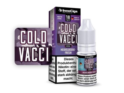InnoCigs Cold Vacci Heidelbeere-Fresh Aroma - Liquid für E-Zigarette (10er Pack)