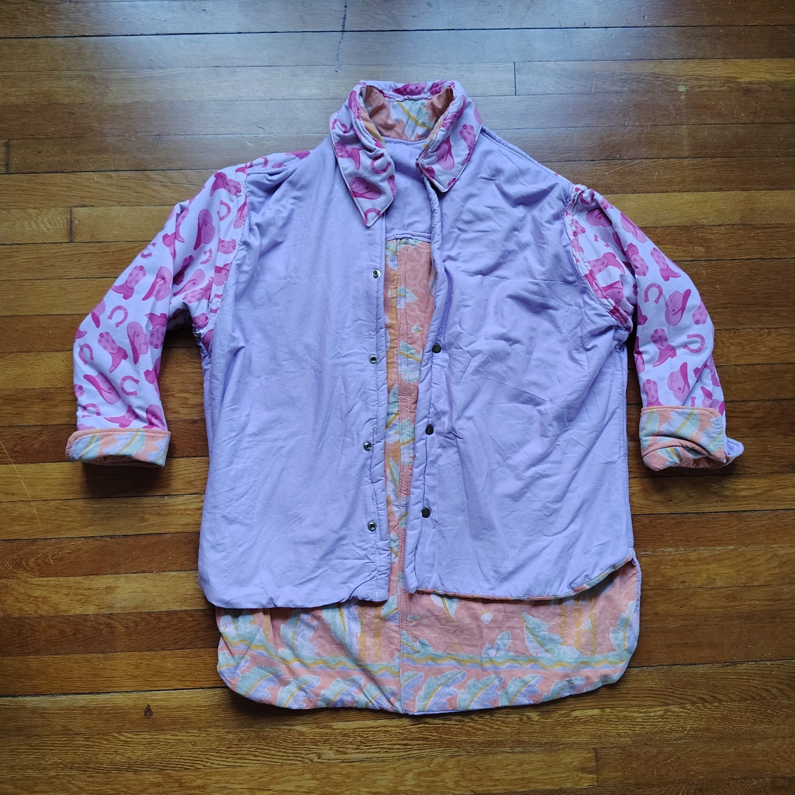 Handmade Cottagecore Patchwork Jacket Plus Size R… - image 4