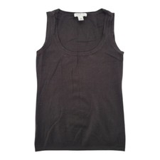 Ann Taylor LOFT Petites Black Sleeveless Knit Tank Top Women's Small Petite