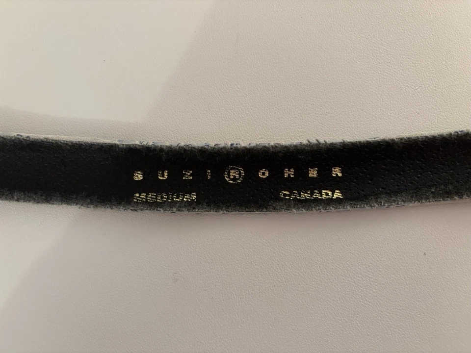 Vintage Suzi Roher blue snakeskin & metal belt - M - favorite of Princess Kate! - Image 3 of 4