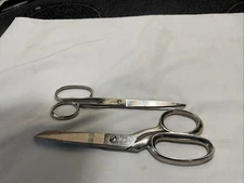 Lot Of 2 Griffon Scissors 7 In. 9118 Dressmaker & 6 In. 9152-6 Italy