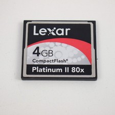 Lexar 4 GB Platinum II 80x Compact Flash Camera Memory Card 4GB CompactFlash