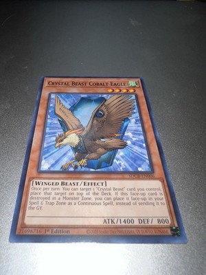 Crystal Beast Cobalt Eagle SDCB-EN006 1st Edition Yu-Gi-Oh Super Rare NM/M