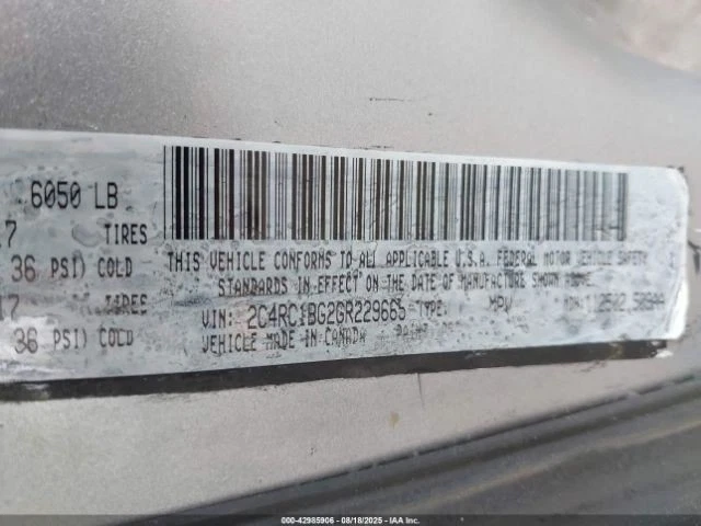 Vidrio tinte privacidad maletero/escotilla/puerta trasera se adapta a 11-16 TOWN & COUNTRY 2738973 Foto 4 de 4