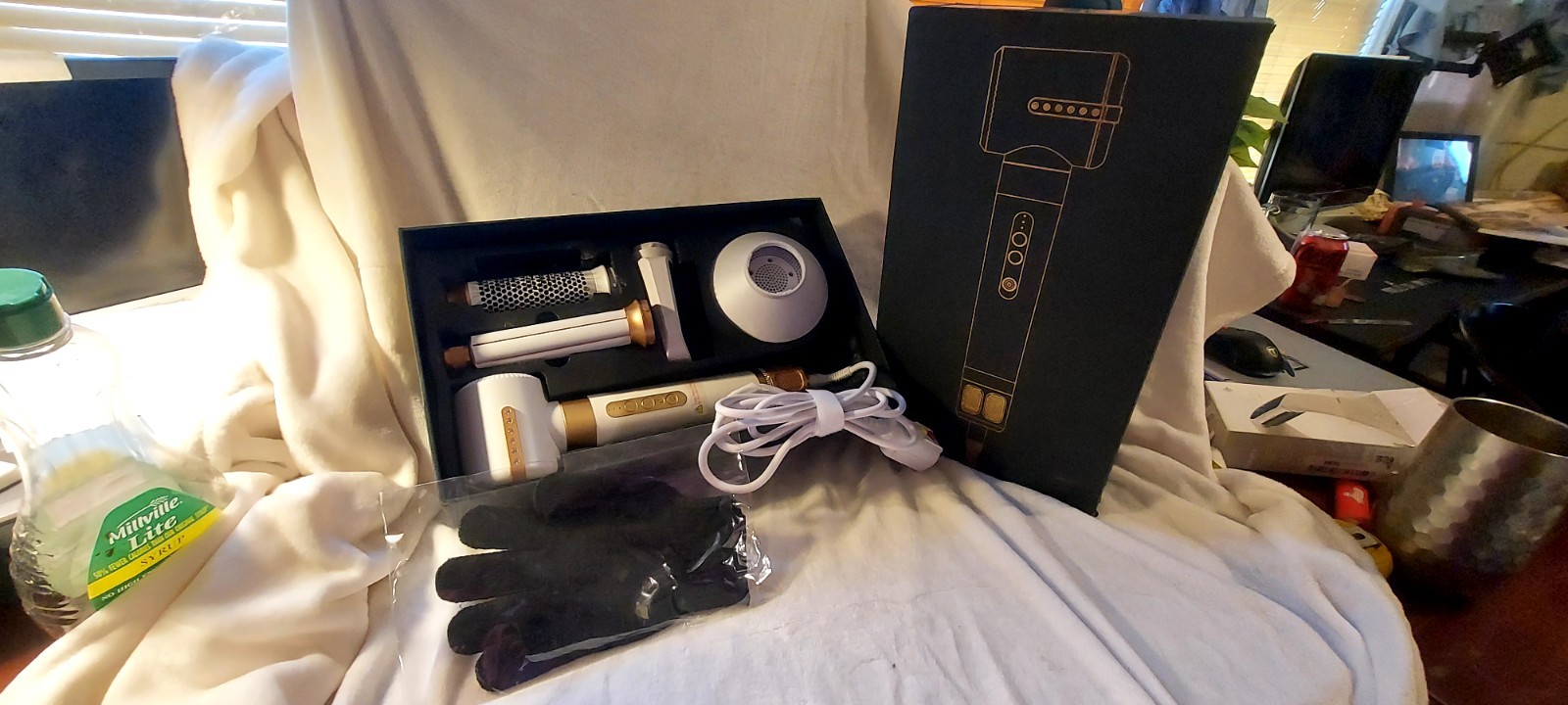 VOCOSTE Hair Dryer Brush, 7 in 1 Styling Tools, 1400W Hot Air Brush