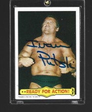 341  IVAN PUTSKI   signed Wrestling Card w/COA   FREE SHIPPING !