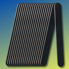 20 Pack 100/180 Grit Nail Files, Black Professional Reusable Emery Boards Nail