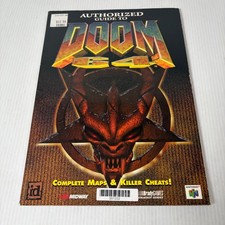 DOOM 64 Nintendo 64 N64 Official Authorized Strategy Guide Maps Cheats