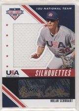 2020 USA Baseball Stars & Stripes Black Gold 73/89 Nolan Schubart Auto 0j81