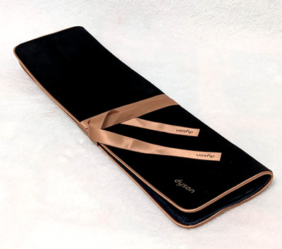 DYSON Corrale Straightener Heat Resistant Travel Pouch Bag Black & Copper Velvet