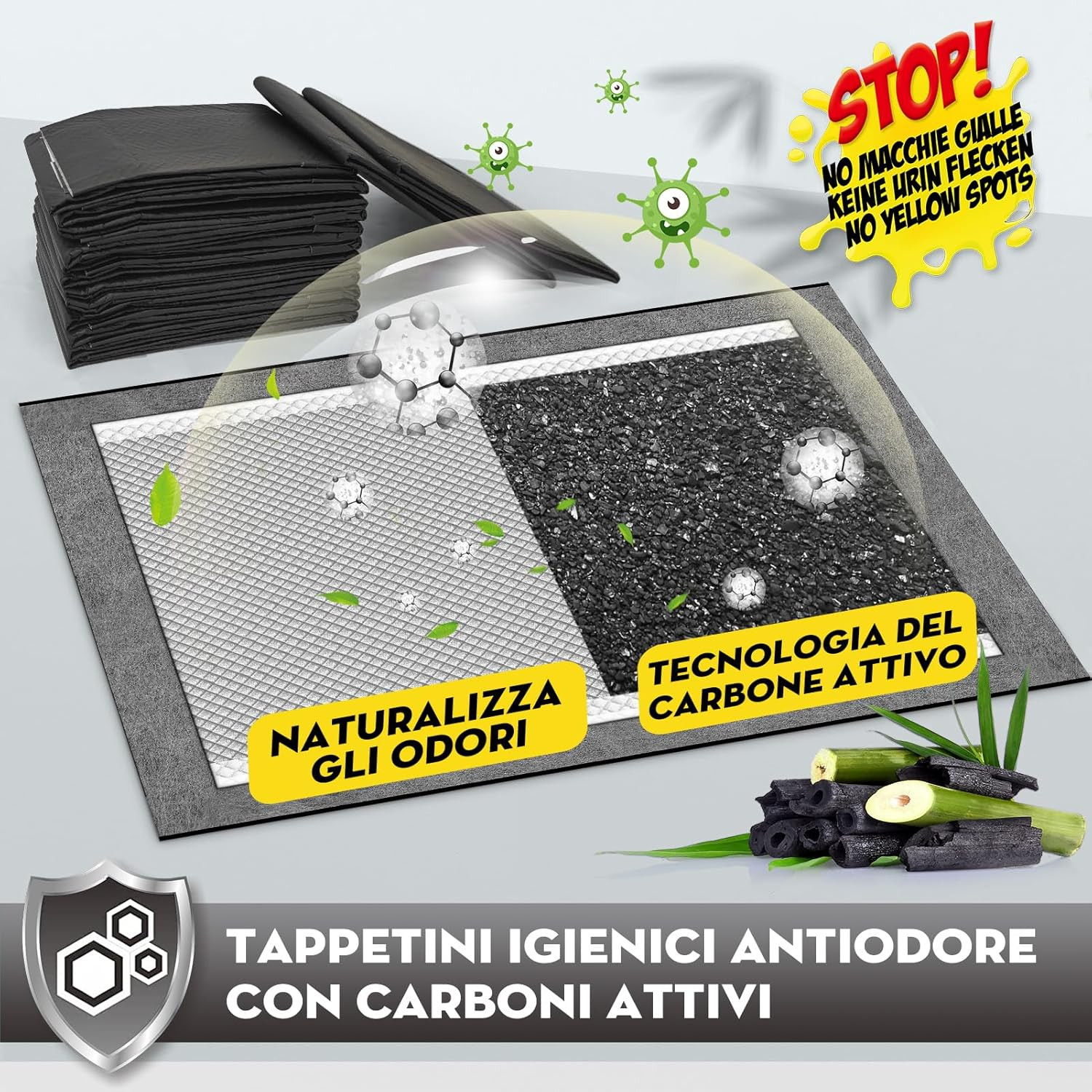 Traversine Carboni Attivi Super Nappy 60pz - Educazione Cucciolo 57x54 - 2