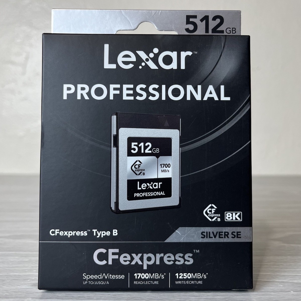 Lexar 512GB Professional Silver SE CFexpress Type B 512GB, Silver