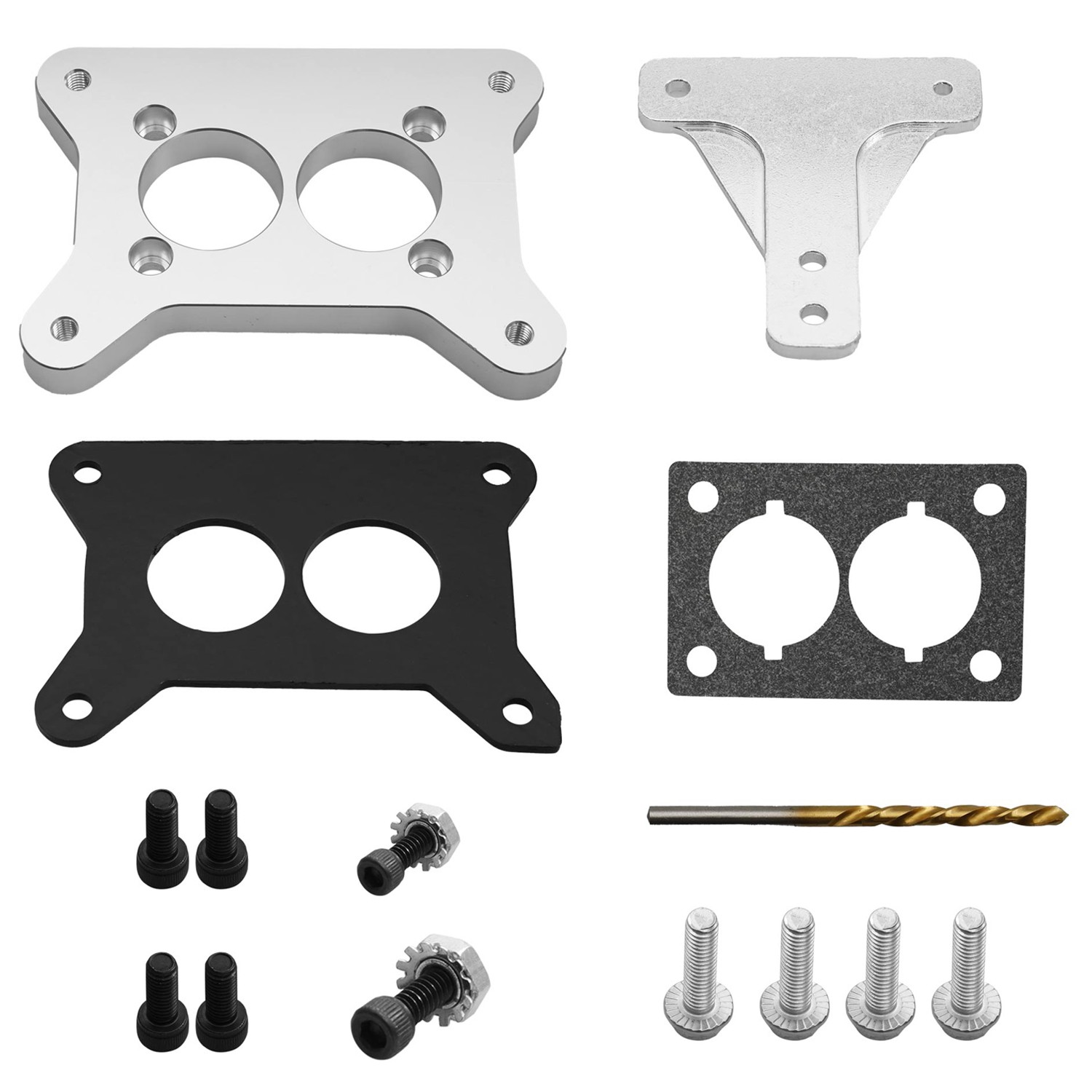 Carburetor Adapter Plate w/ Throttle Linkage For Jeep AMC CJ 258 4.2L 6 Cylinder